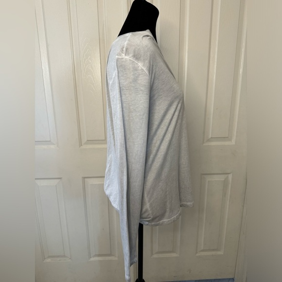 Cloth & Stone Womens Top M Open Back Tee Shirt Gray Long Sleeve Modal Cotton - Picture 4 of 8